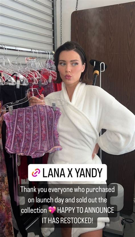 LANA RHOADES X YANDY: COLLECTION CHAT